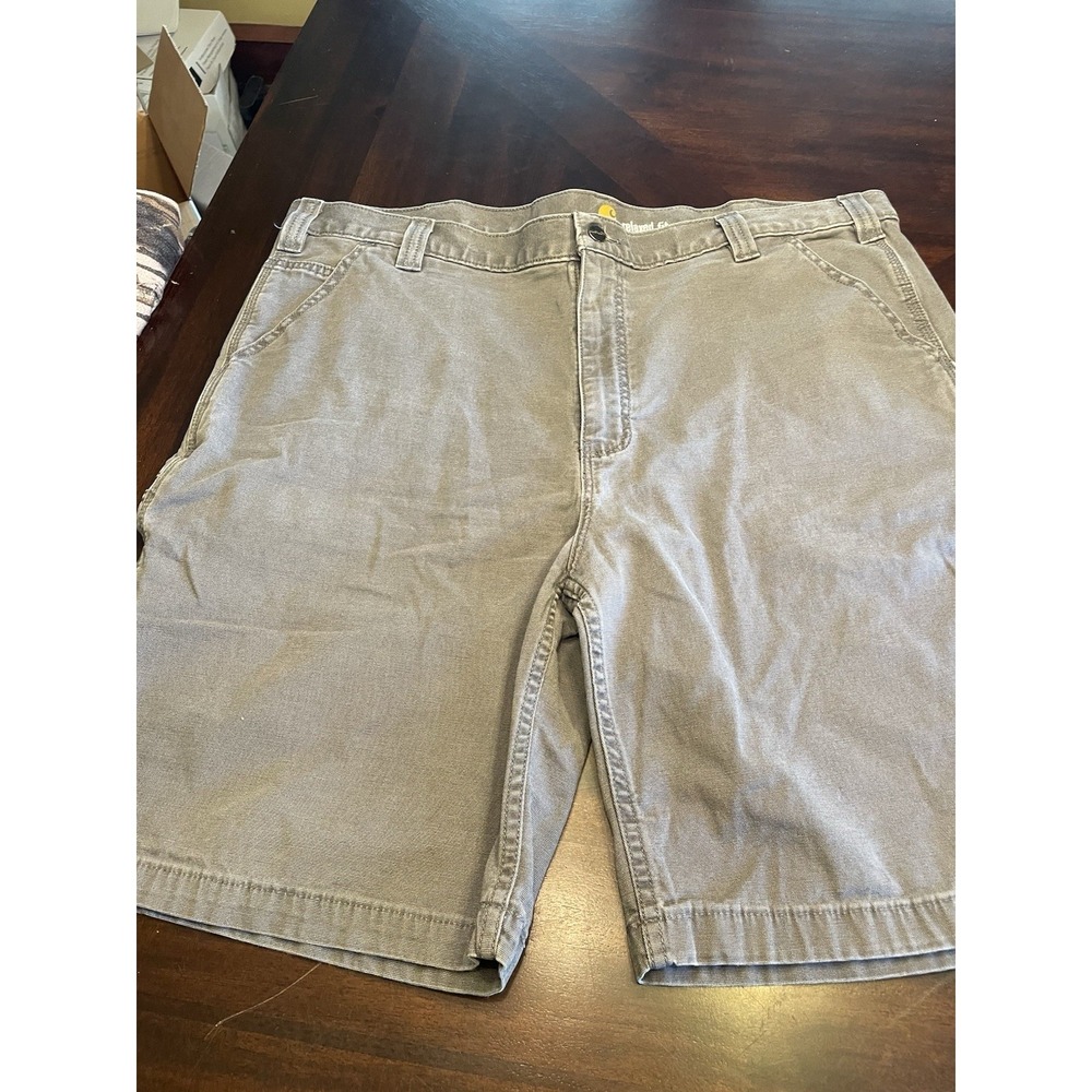 Mens Carhartt Relaxed Gray Shorts Size 42 Pockets - Picture 1 of 4